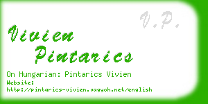 vivien pintarics business card